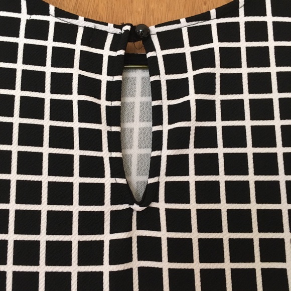 Black and white checkered women’s size M dress - Picture 3 of 7